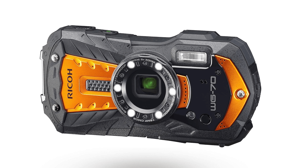 Водонепроницаемая цифровая камера Ricoh WG-70 Orange 16 Мп