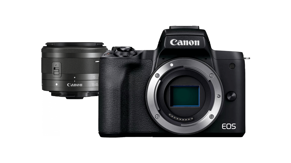 Canon EOS M50 Mark II + EF-M 15-45mm, STM Kit Siyahıdır