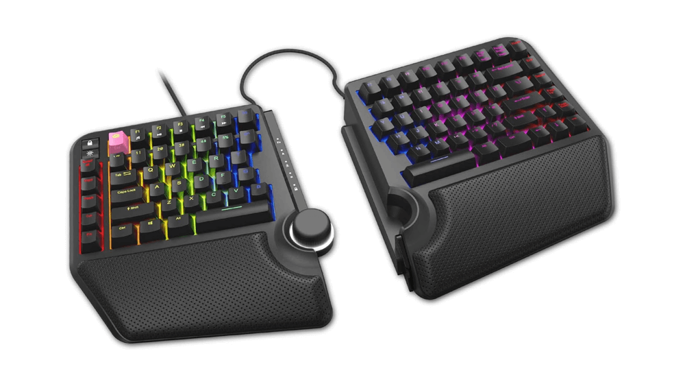 Clavier mécanique ergonomique sans clé Cloud Nine ErgoTKL pour PC