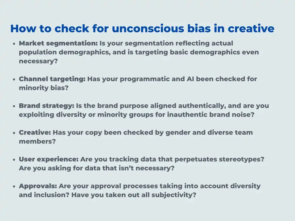 クリエイティブにおける無意識の偏見をチェックする方法