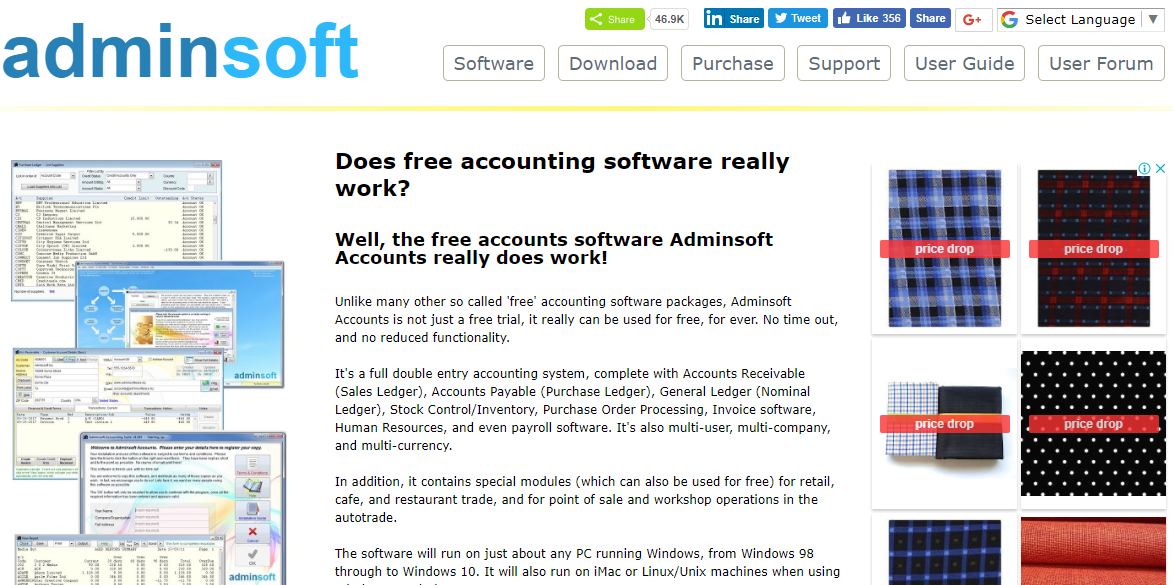 Conturi Adminsoft - Cel mai bun software gratuit de contabilitate pentru afaceri mici