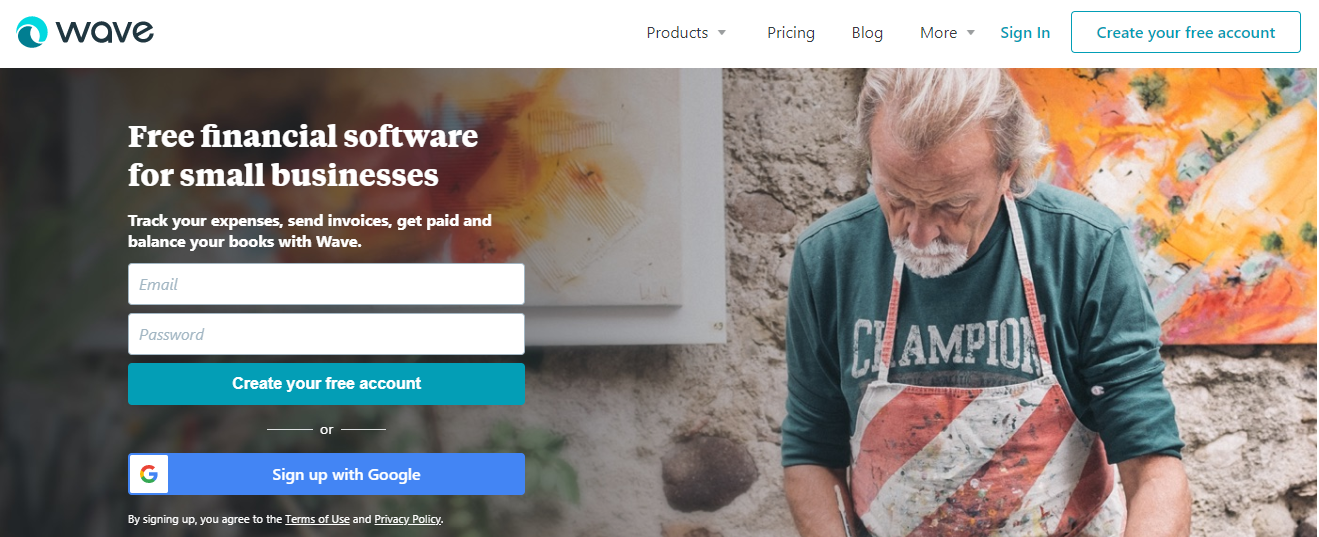 Wave - Beste kostenlose Buchhaltungssoftware für kleine Unternehmen