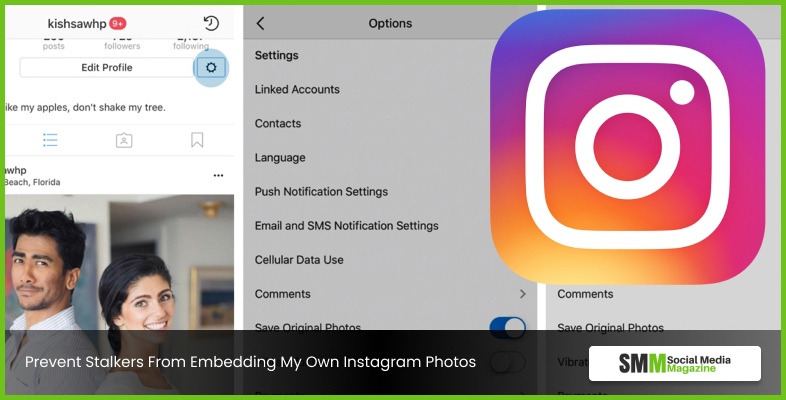 Impedir que os perseguidores incorporem minhas próprias fotos do Instagram