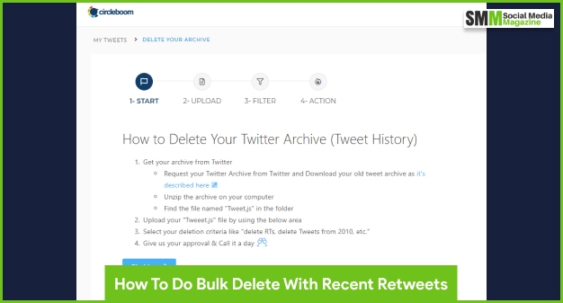 Comment faire une suppression en masse avec les retweets récents