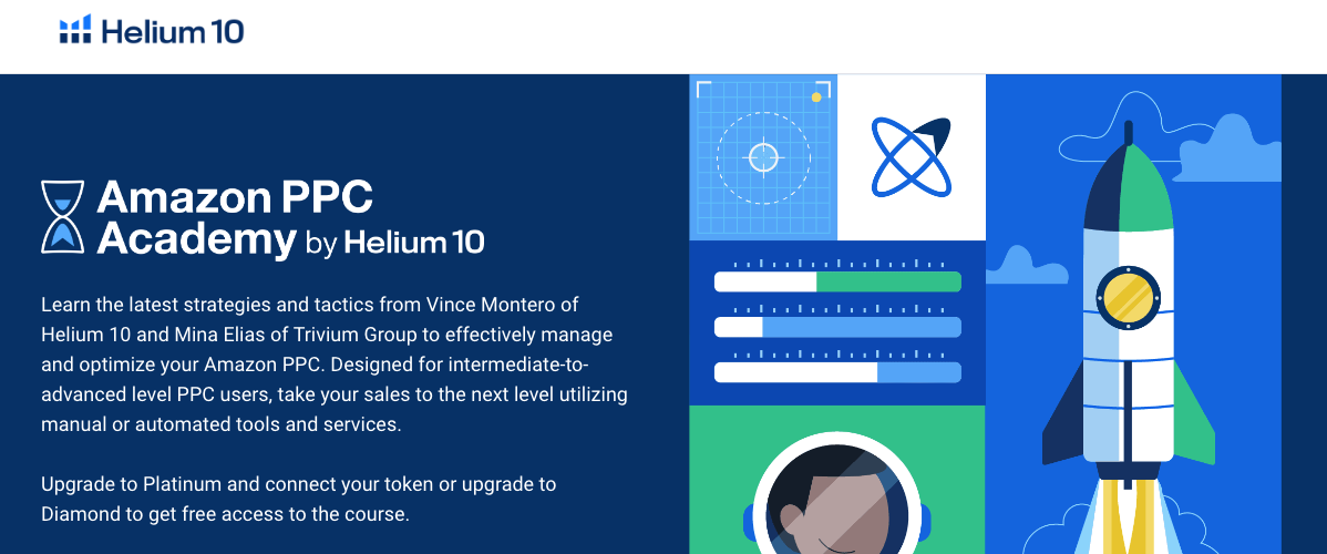 أكاديمية Amazon PPC مع Helium 10