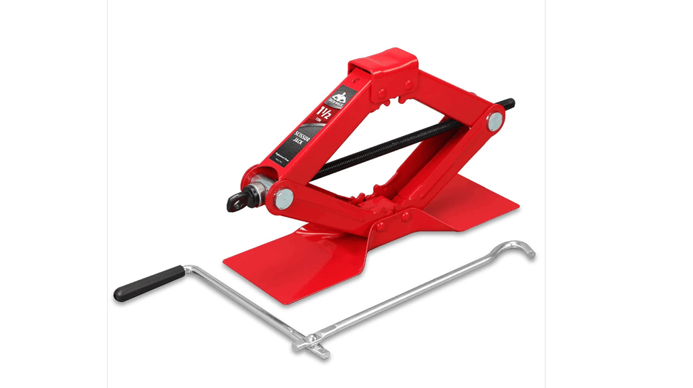 Jack Boss Car Scissor Jack 1.5 Ton 3.300 libbre di capacità Jack per pneumatici portatile in acciaio