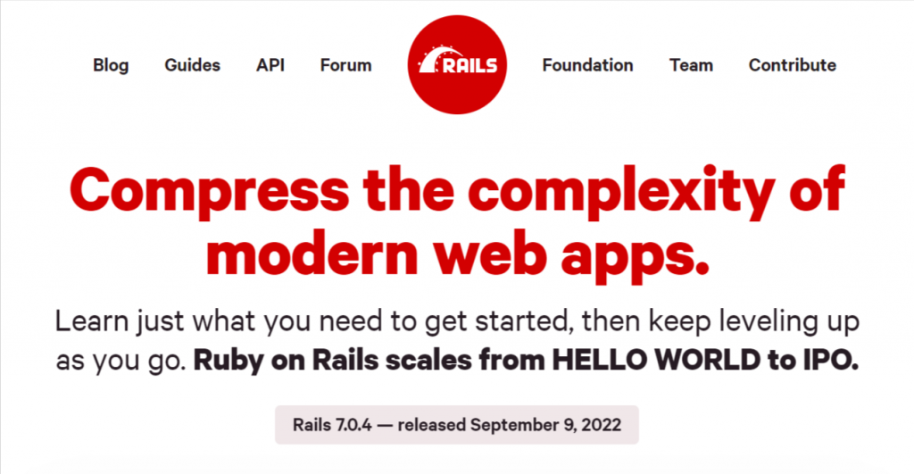 Rubis sur rails