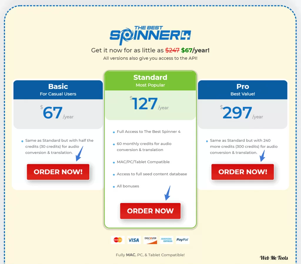 The Best Spinner Pricing Plans