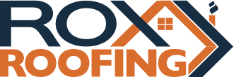 Логотип Rox Roofing, рецессия кровли
