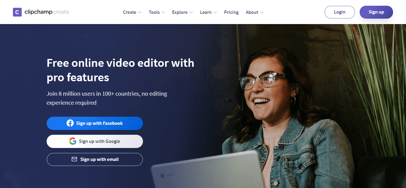 Editor de vídeo Clipchamp