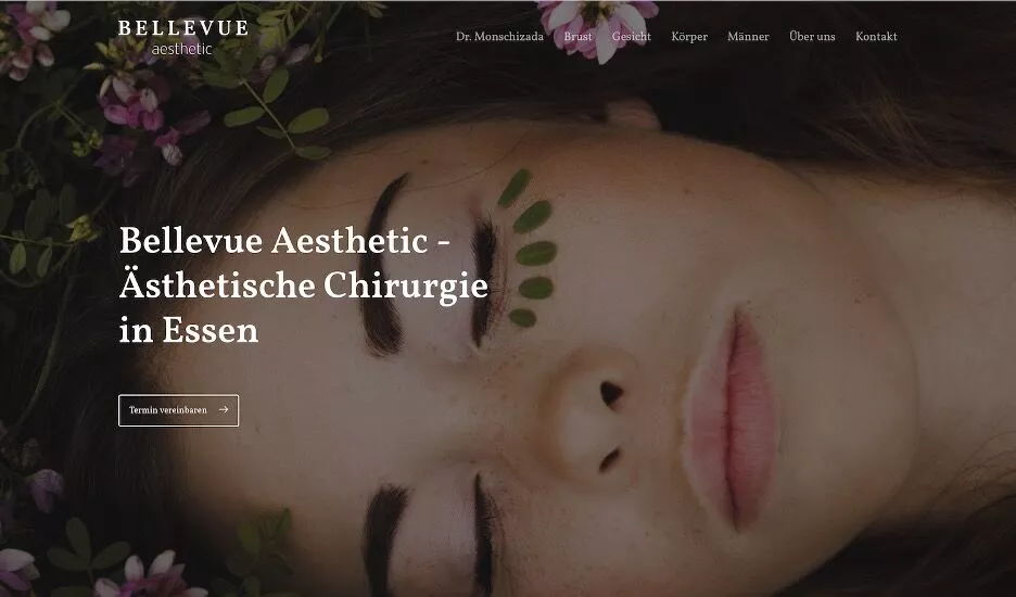 plastic surgery clinic's website