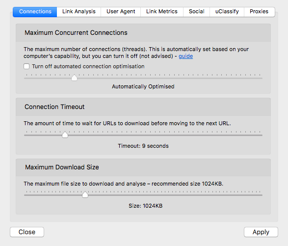 url profiler มีเครื่องมือ seo ที่ทรงพลัง แต่ต้องมีการตั้งค่า