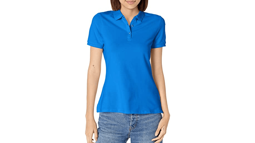 Camisa Polo Feminina French Toast Manga Curta Stretch Piquê