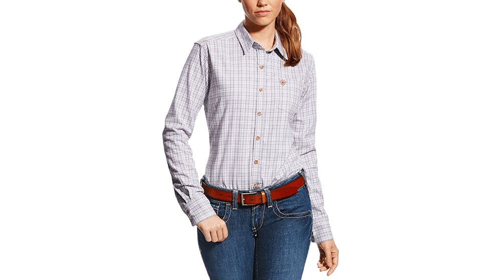 Camisa de trabalho resistente a chamas feminina Ariat