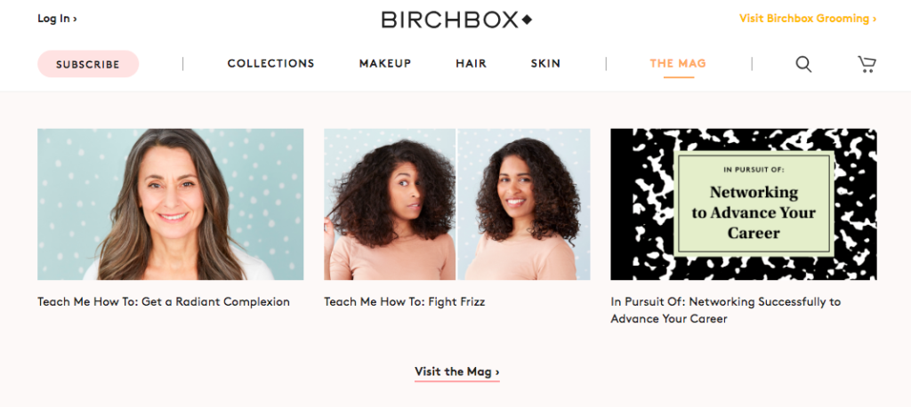 birchbox 通過啟動銷售漏斗產生史詩般的內容營銷