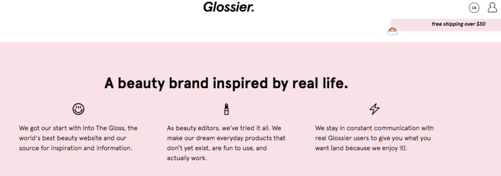 glossier 通過其社區製作史詩般的內容營銷