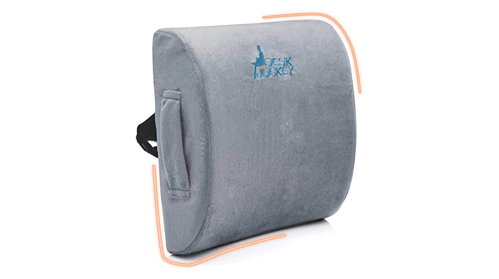 Desk Jockey Lumbar Support Pillow - Kursi Kantor Dukungan Busa Memori Kelas Klinis