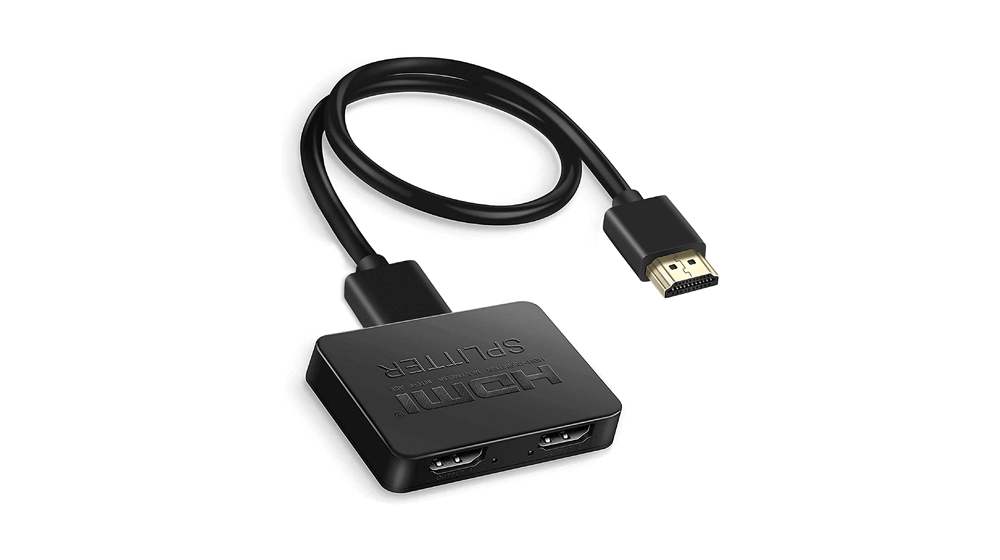 avedio Links HDMI 分配器 1 輸入 2 輸出，4K HDMI 分配器，用於雙顯示器複製，僅鏡像