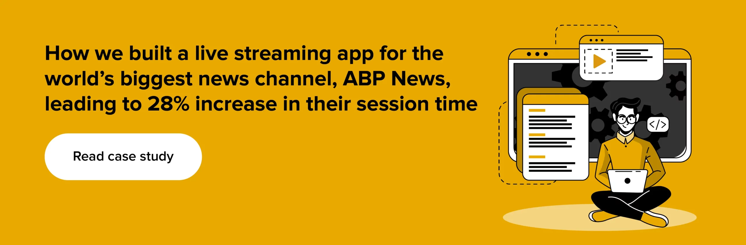 Know how Appinventiv build live streaming app like ABP News