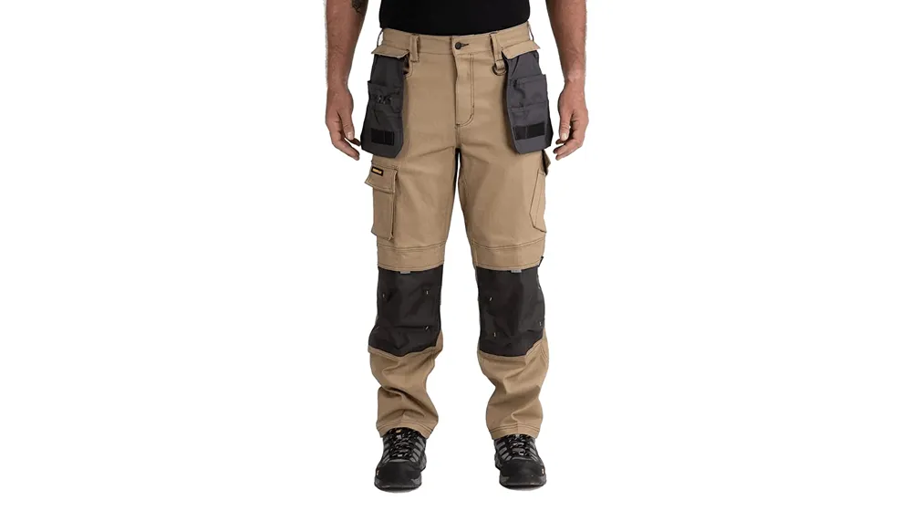 Pantaloni da lavoro resistenti all'acqua Caterpillar H2O Defender da uomo con ginocchia rinforzate