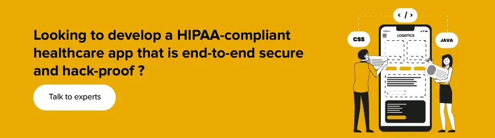 تطوير تطبيق رعاية صحية متوافق مع HIPAA