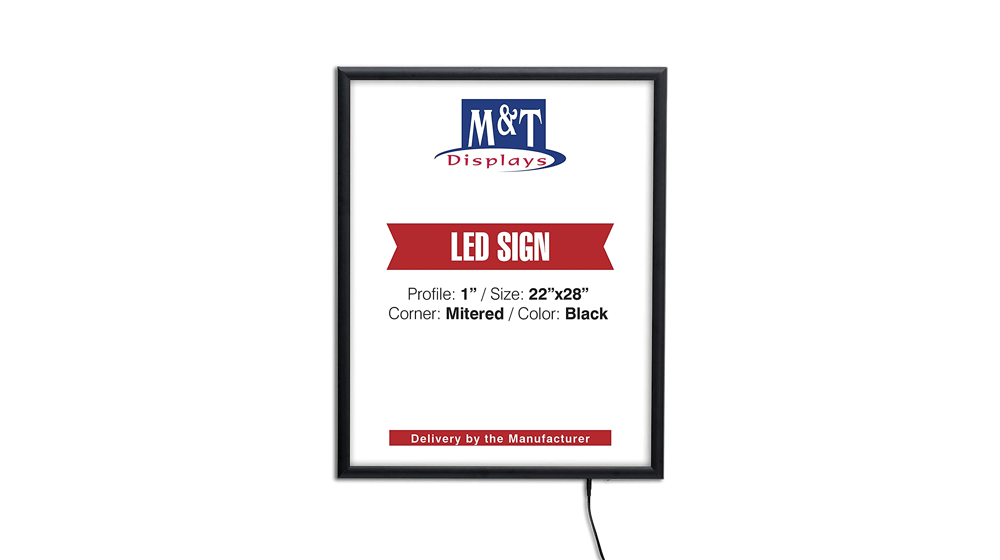 M&T Displays Smart LEDBox LED 背光海报框