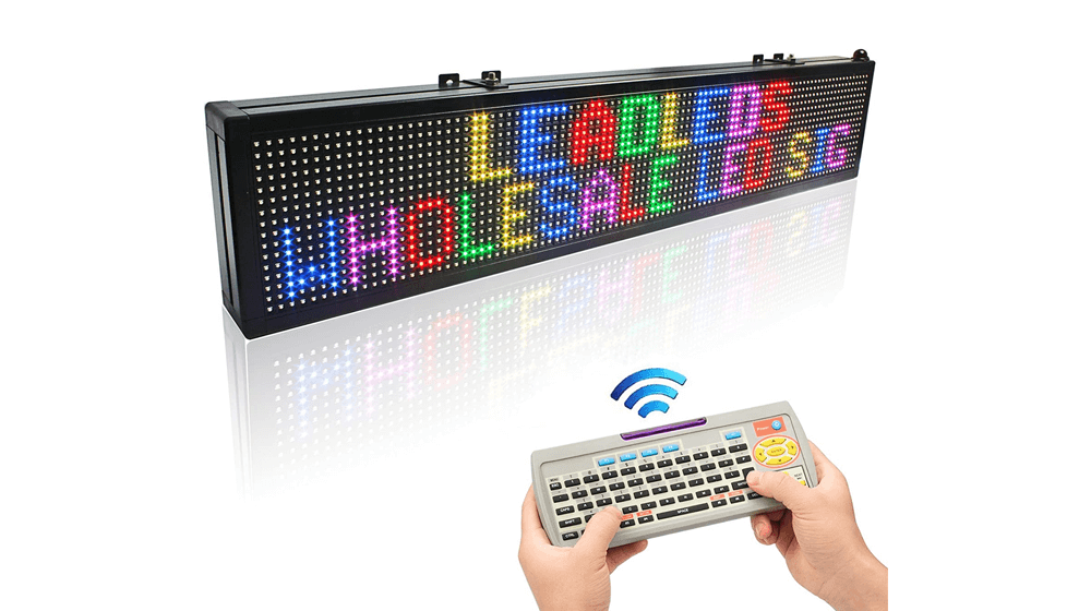 Leadleds 30x6 英寸 LED 留言板