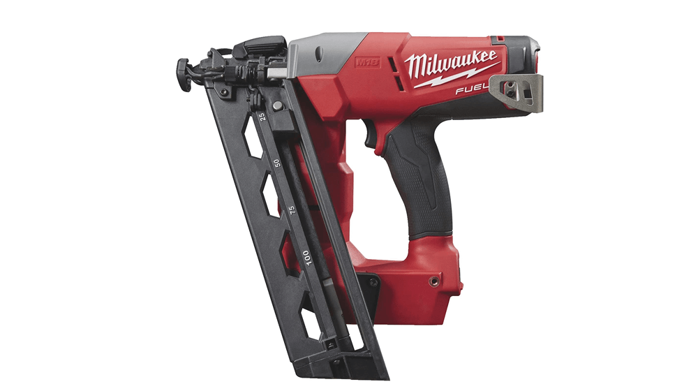 Milwaukee Electric Tool 2742-20 M18, combustible, calibre 16, clavadora de acabado LED en ángulo