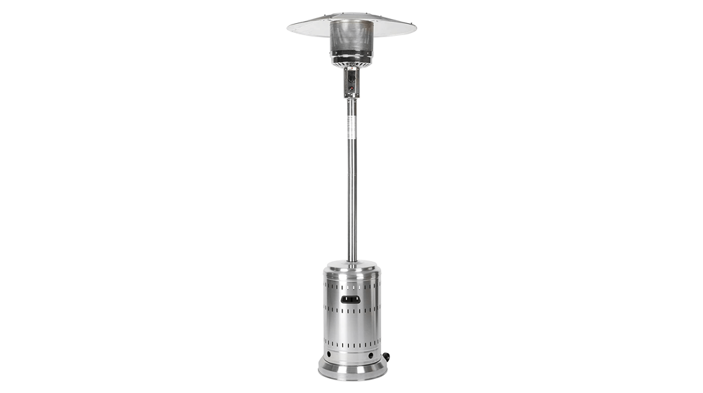 Amazon Basics 46,000 BTU Outdoor Propane Patio Heater พร้อมล้อ