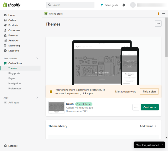 Choose Shopify Theme