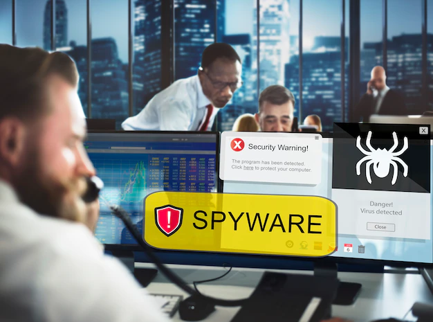 Fotografie gratuită spyware computer hacker virus concept malware