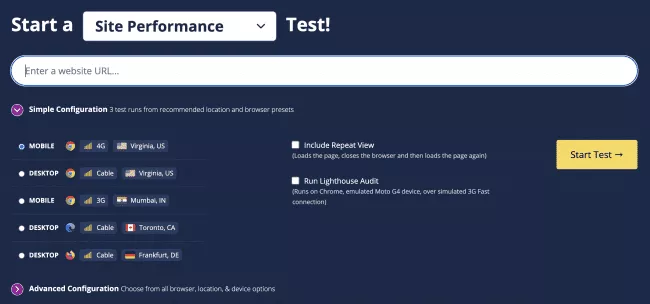 WebPageTest