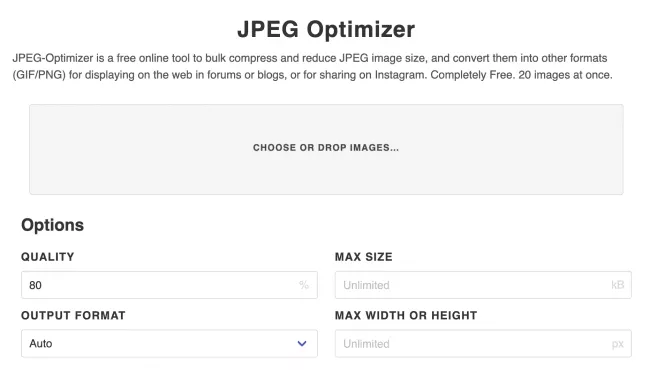 Optimizador de JPEG