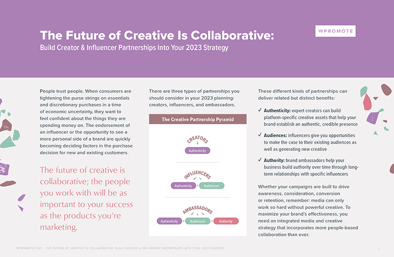 L'avenir de la création est collaboratif : créez des partenariats entre créateurs et influenceurs dans votre stratégie 2023