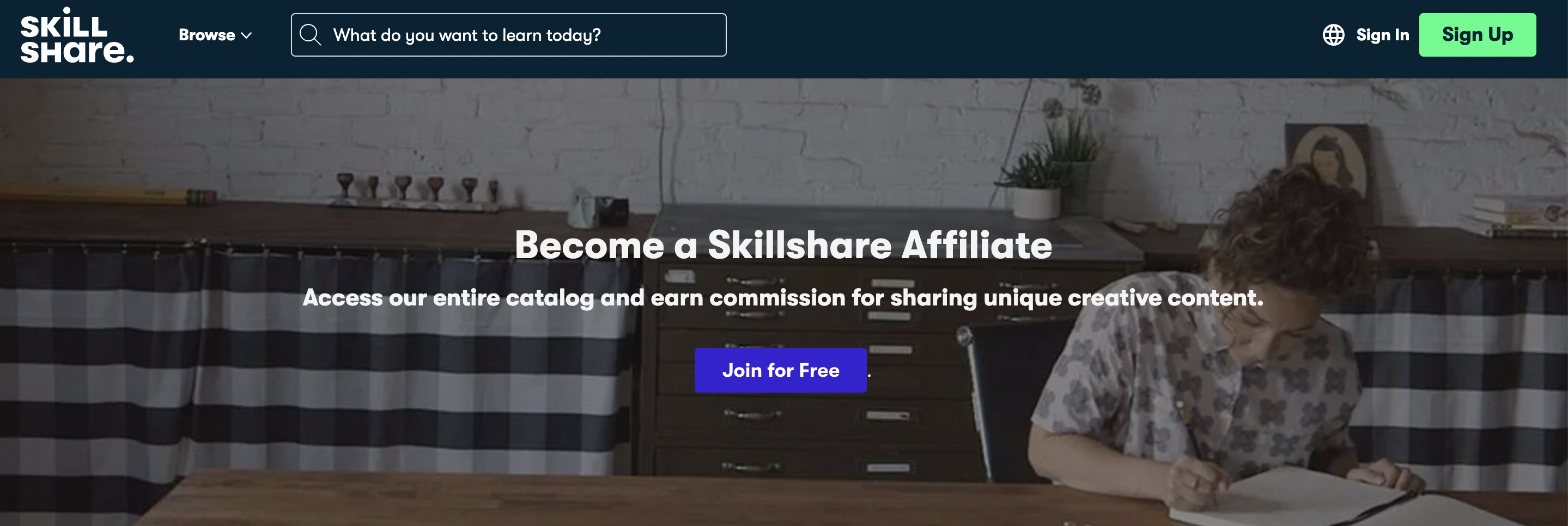 Programma di affiliazione Skillshare