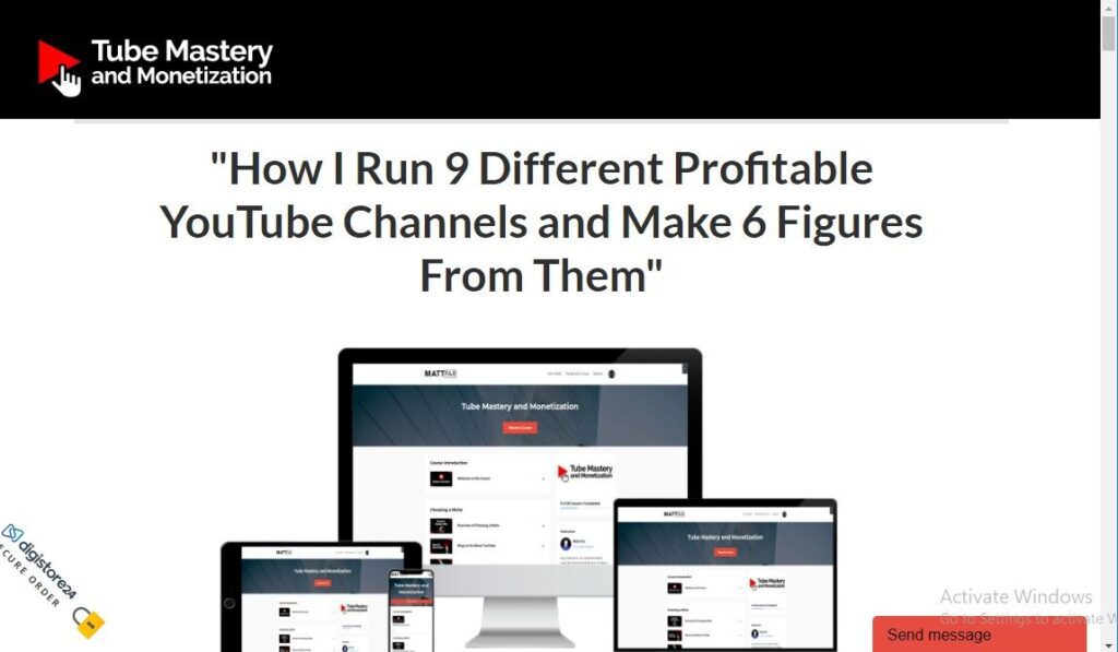 Tube Mastery (Meilleur cours YouTube CashCow)