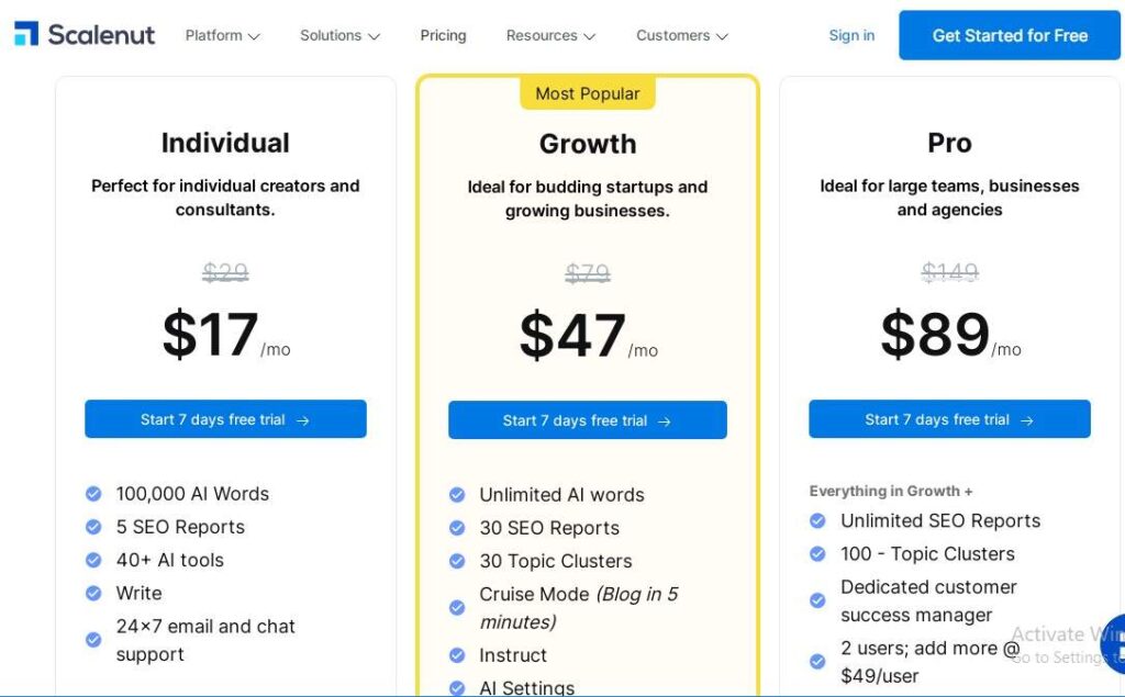 Precios de escamas