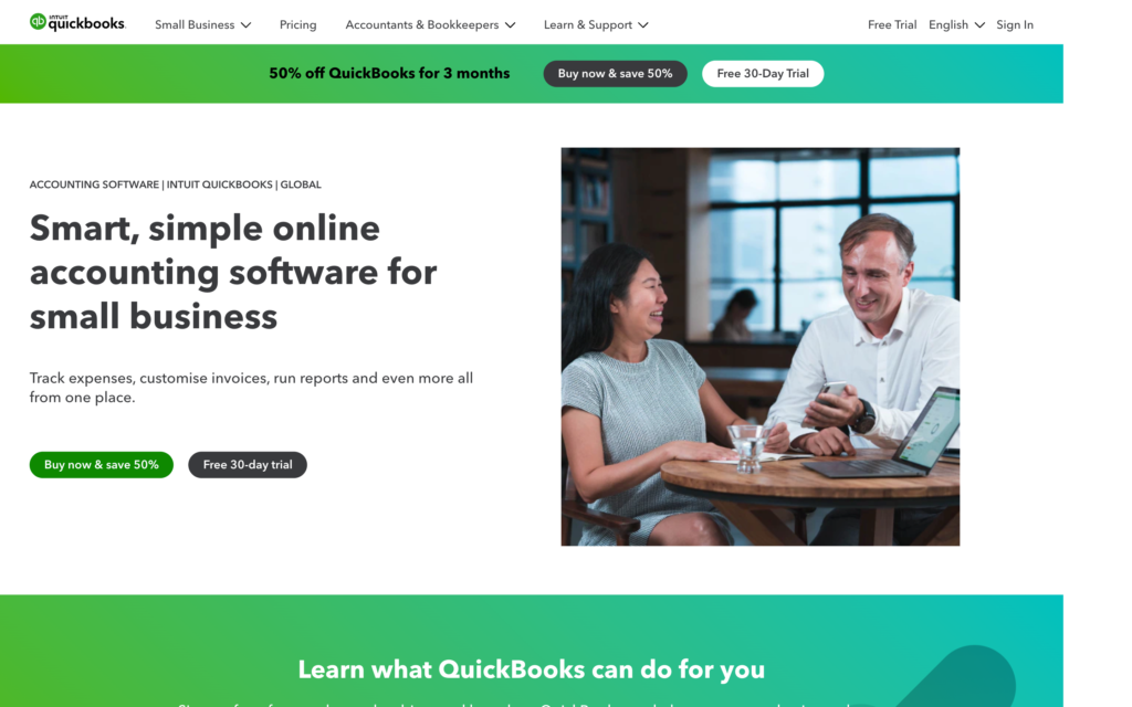 Quickbooks Time web sayfasının ekran görüntüsü