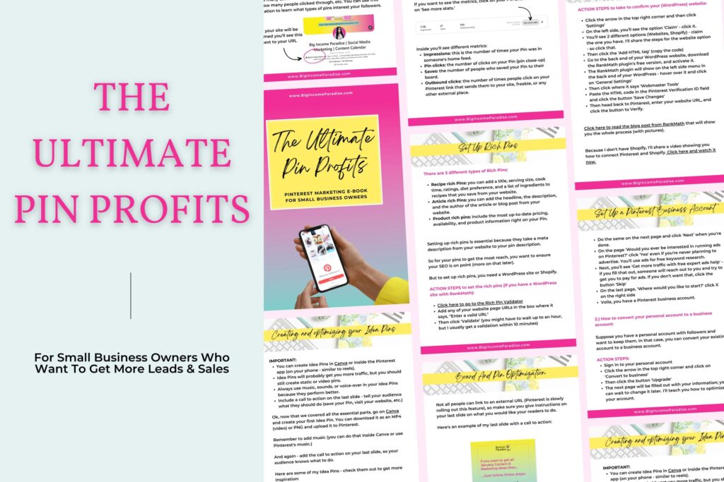 The Ultimate Pin Profits - Cartea electronică Pinterest Marketing