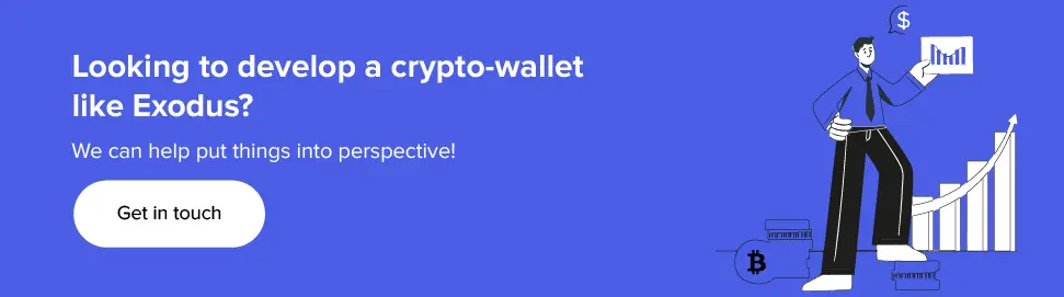 พัฒนา crypto-wallet เช่น Exodus