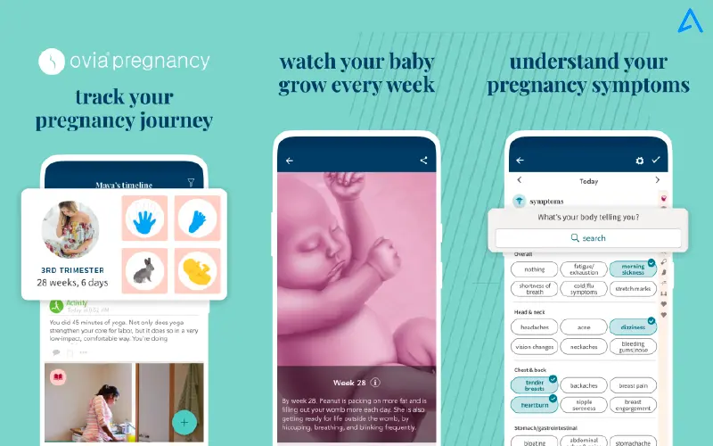 Pregnancy tracking app