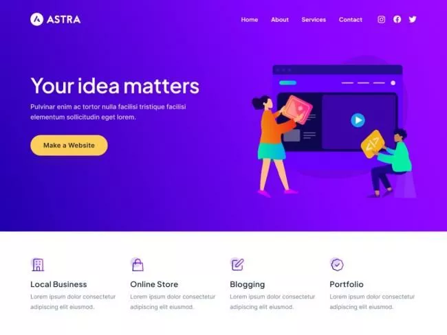 Tema WordPress Astra