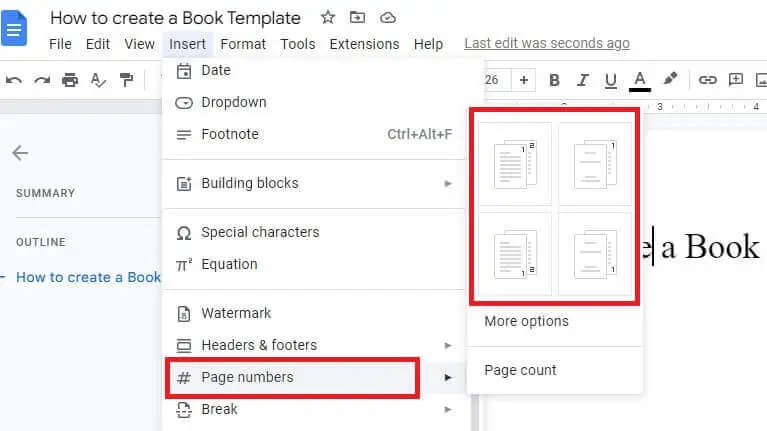 book template, book template google docs, book template in google docs, creating book template, google docs book template