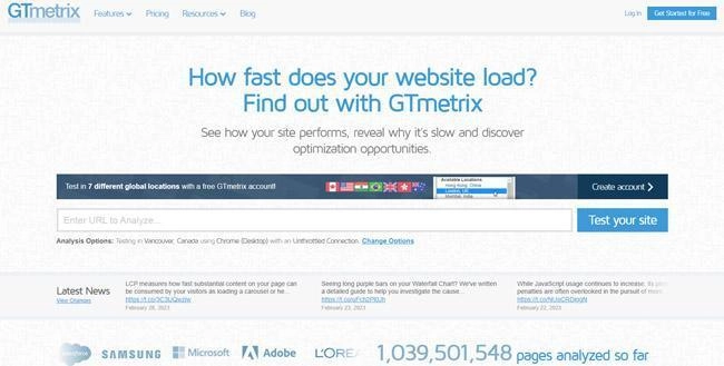 GTmetrix