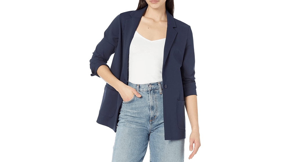 Amazon Essentials Blazer de punto suave para mujer