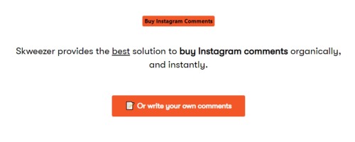 Skweezer - Покупка комментариев в Instagram