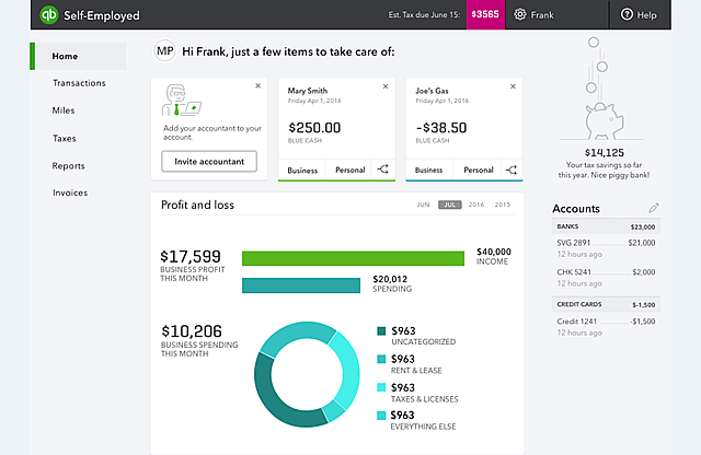 หน้า QuickBooks ออนไลน์