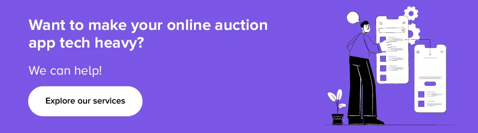 Explore our online auction app development services