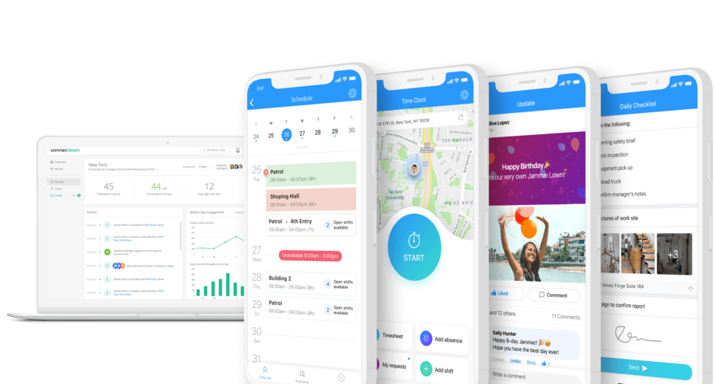 La soluzione software all-in-one per la gestione dei dipendenti di Connecteam