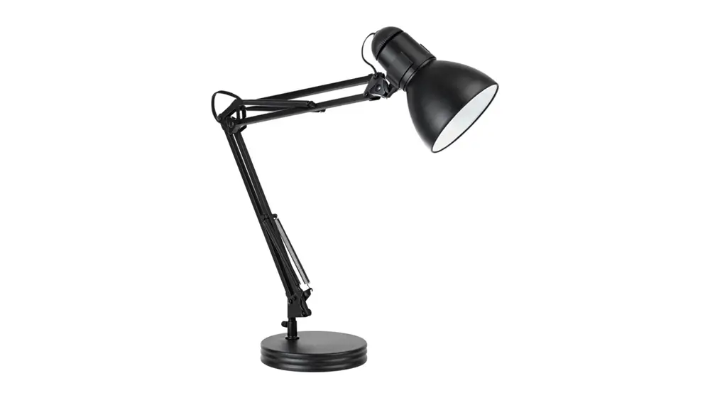 Globe Electric 5698601 28-inch Heavy Base Top Moving Spring Balanced Swing Arm Desk Lamp